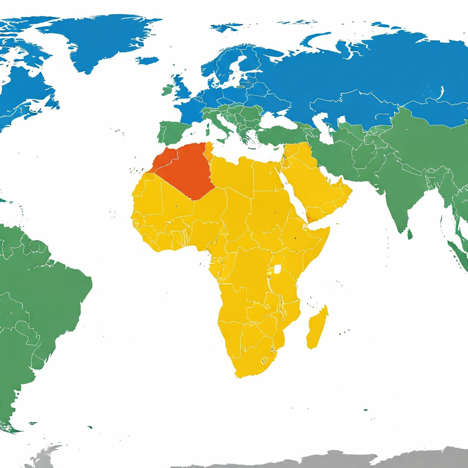 Carte des interventions internationales