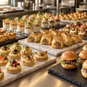 Buffet de bouchées salées – formation à Tunis