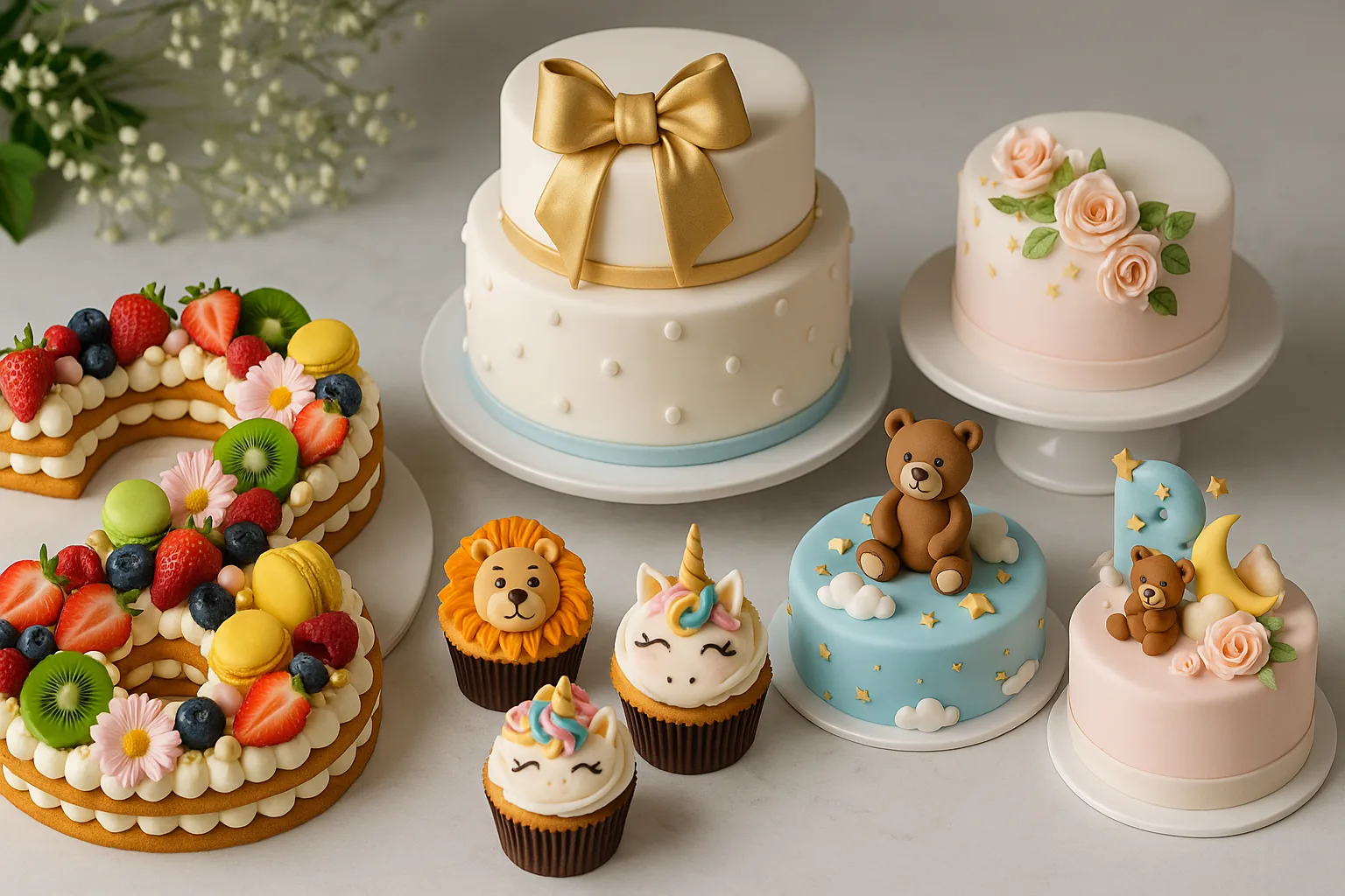 Cake design et number cake à Tunis